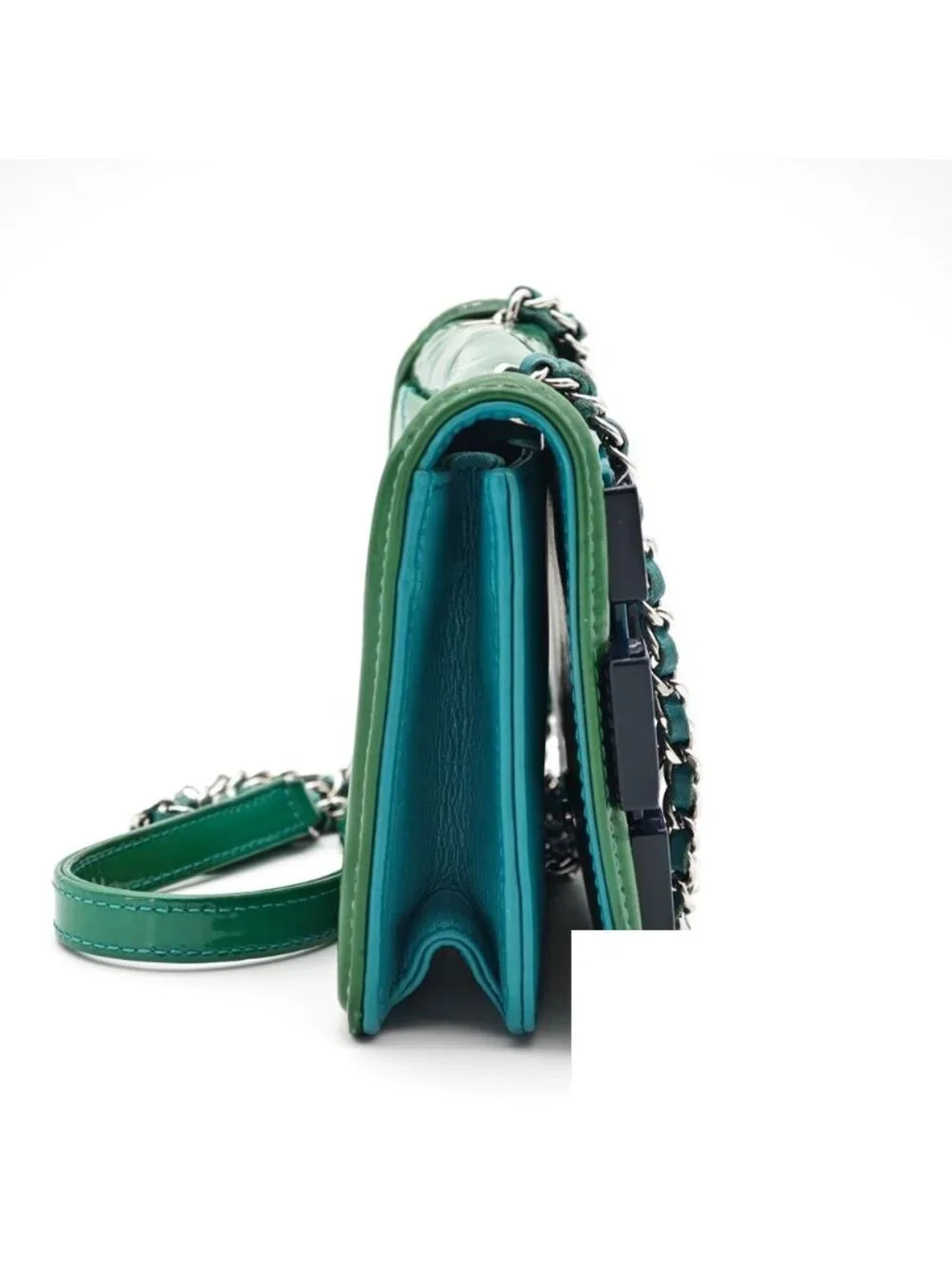 Chanel Patent Leather Shoulder Bag Chain